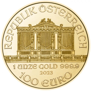 Złota moneta Wiedeński Filharmonik 1oz.